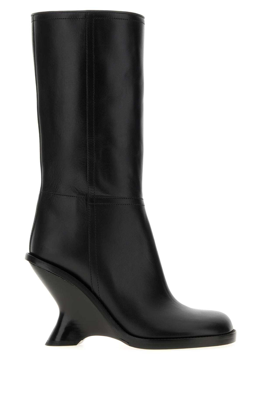 Dries Van Noten Exterior: 100% calf boot in black