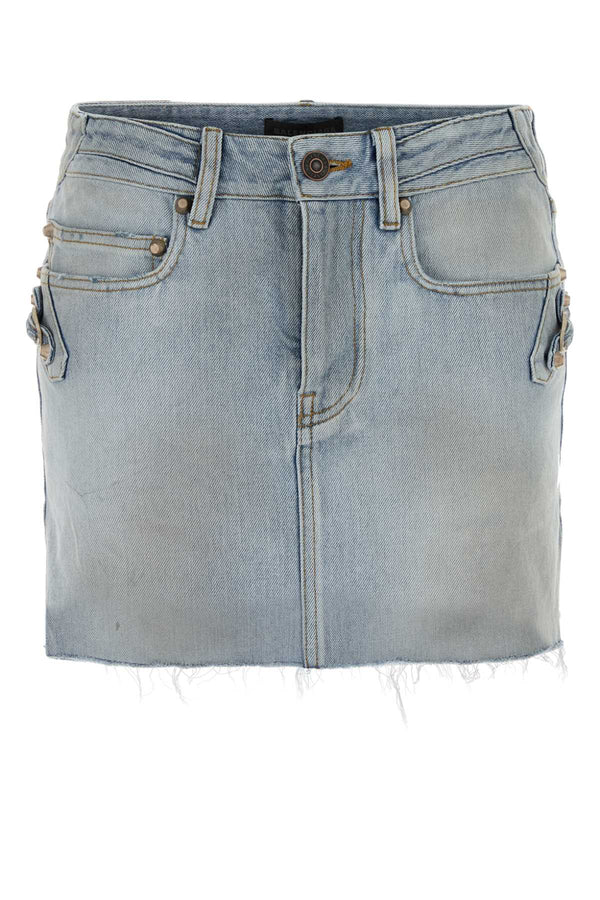 Balenciaga Skirt Denim mini skirt in blue