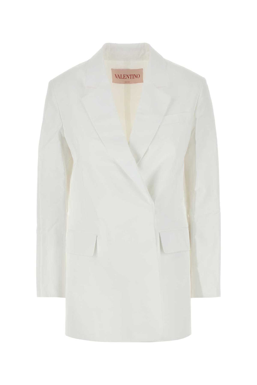 Valentino Garavani Exterior: 100% Cotton; Lining: 100% Cotton blazer in white