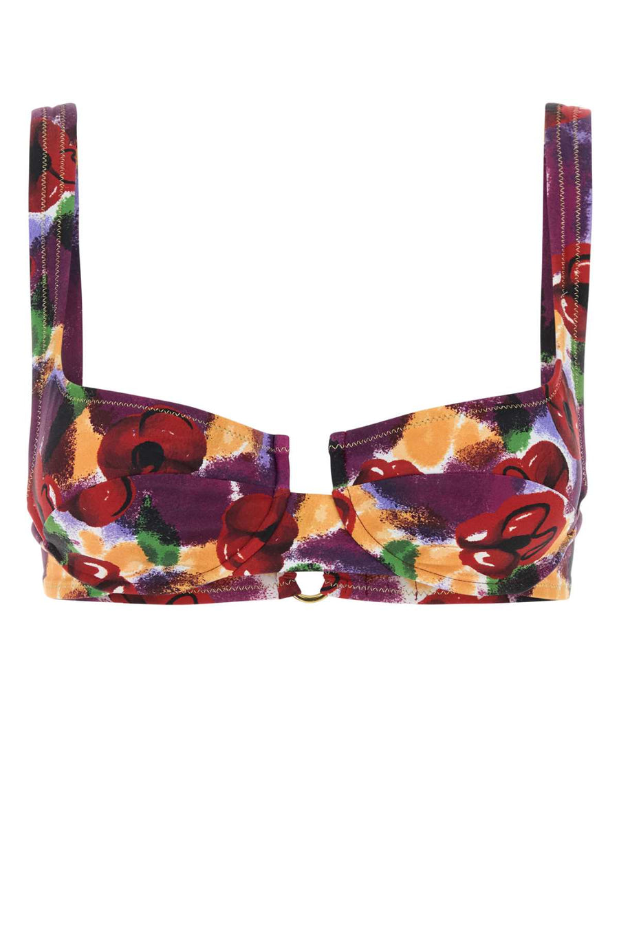 Reina Olga Bikini Exterior: 78% Nylon 22% Elastane; Lining: 78% Nylon 22% Elastane bikini top in purple