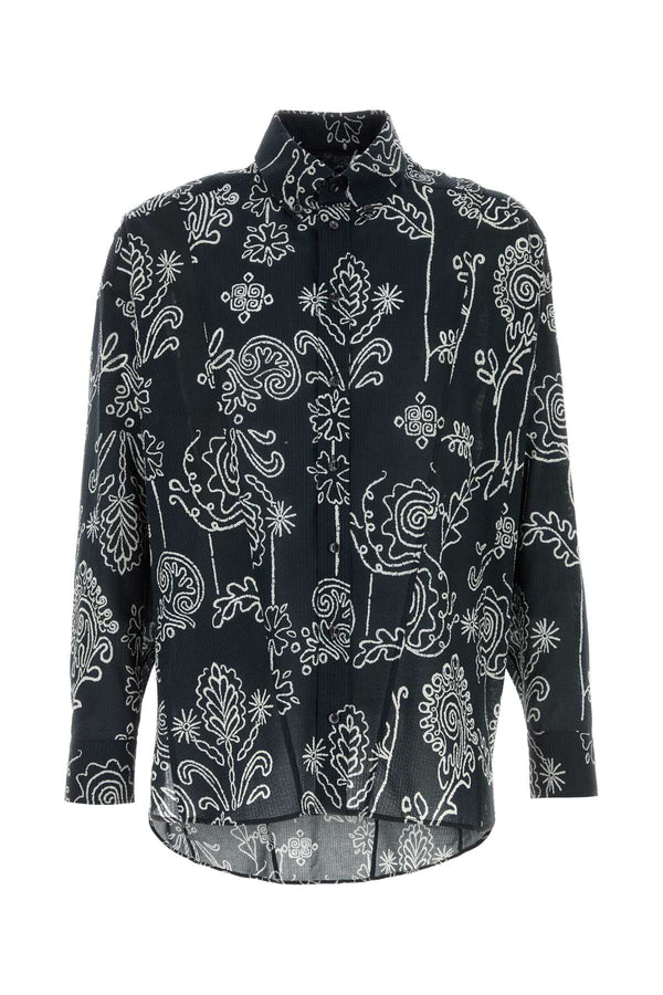 Giorgio Armani Fantasia 100% Cotton shirt in black