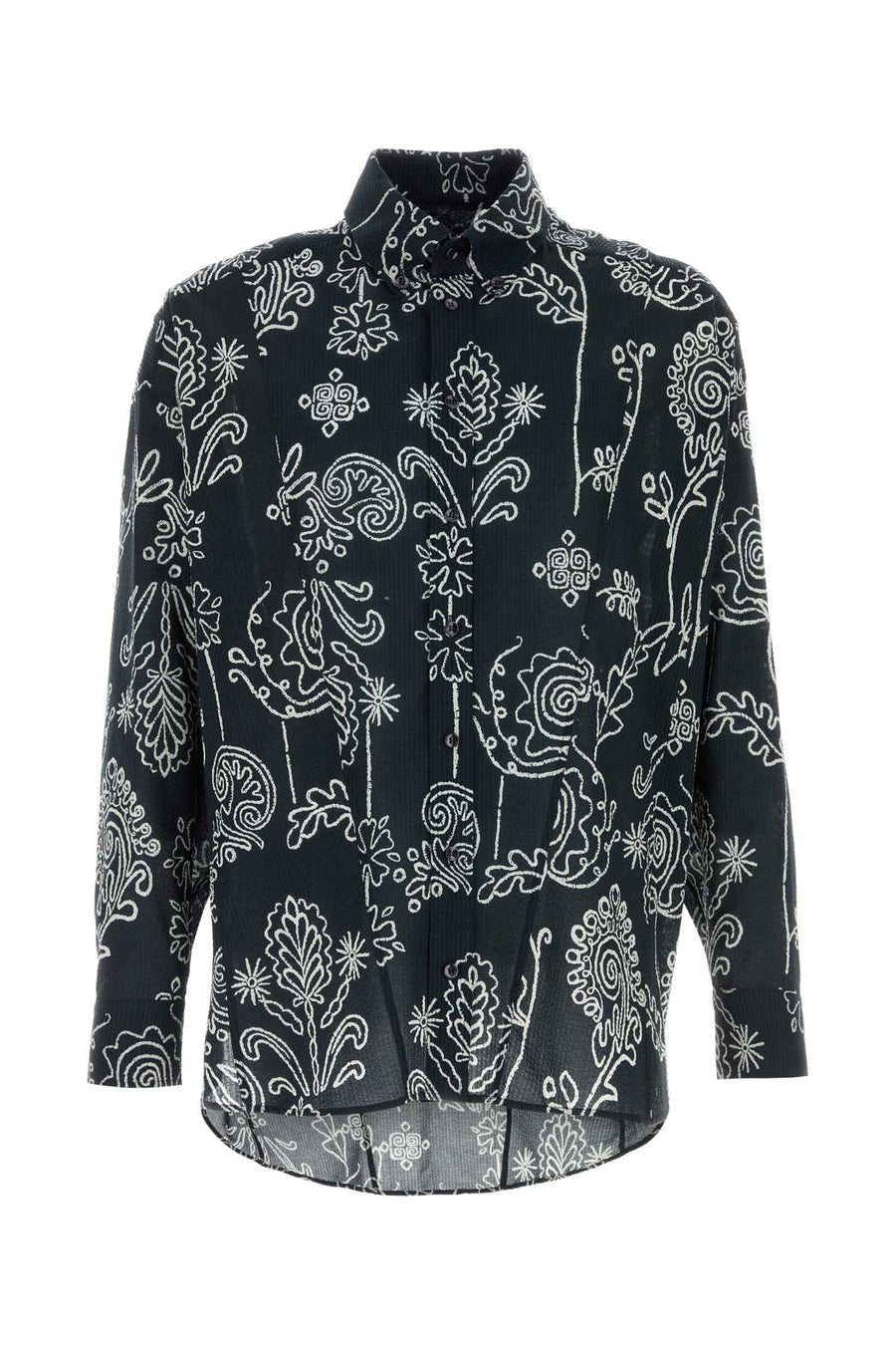 Giorgio Armani Fantasia 100% Cotton shirt in black