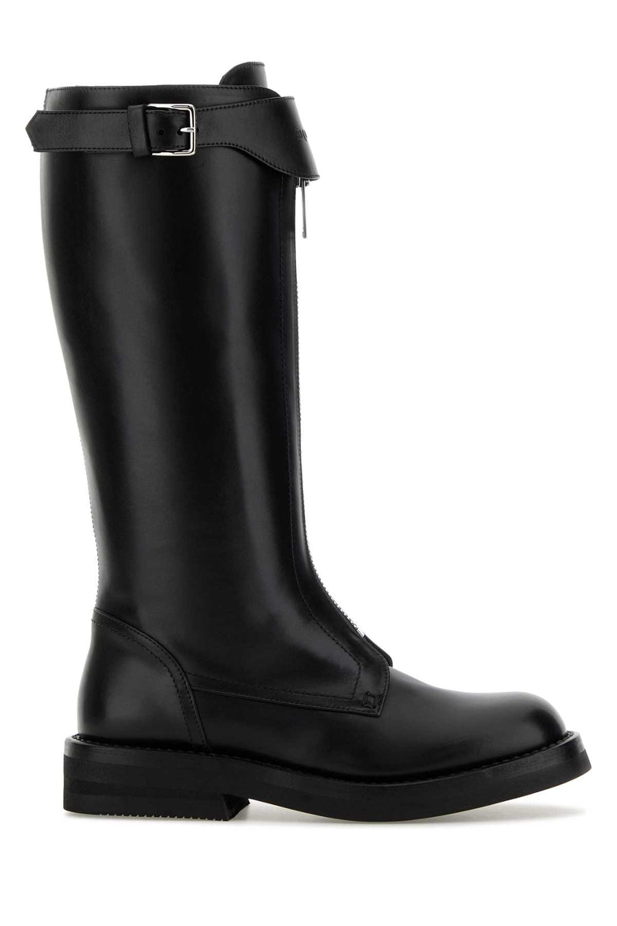 Alexander McQueen Exterior: 100% Calf boot in black