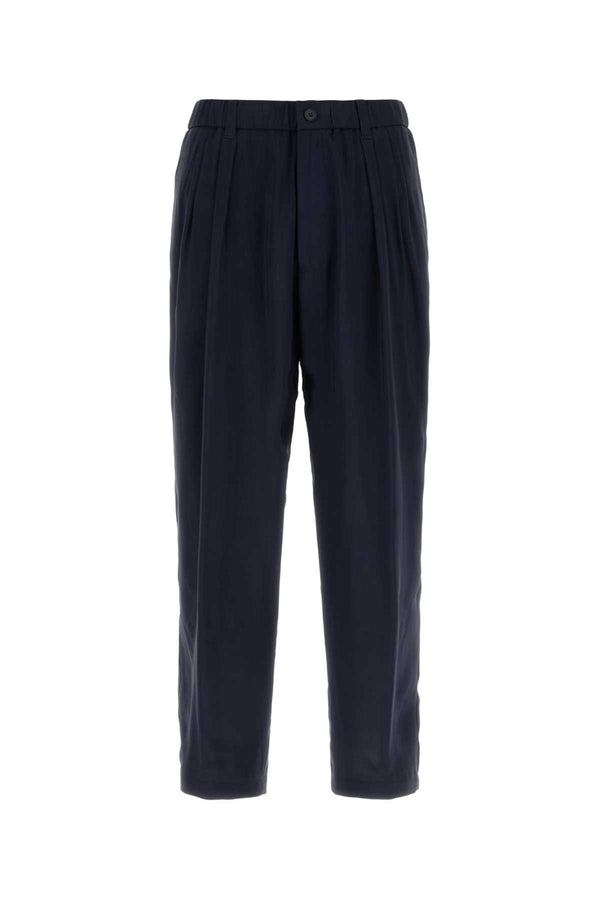 Giorgio Armani Elastico Exterior: 100% Viscosa trousers in navy