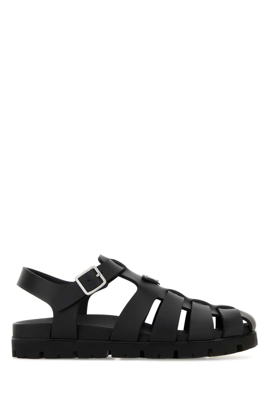 Prada Exterior: 100% Leather sandal in black