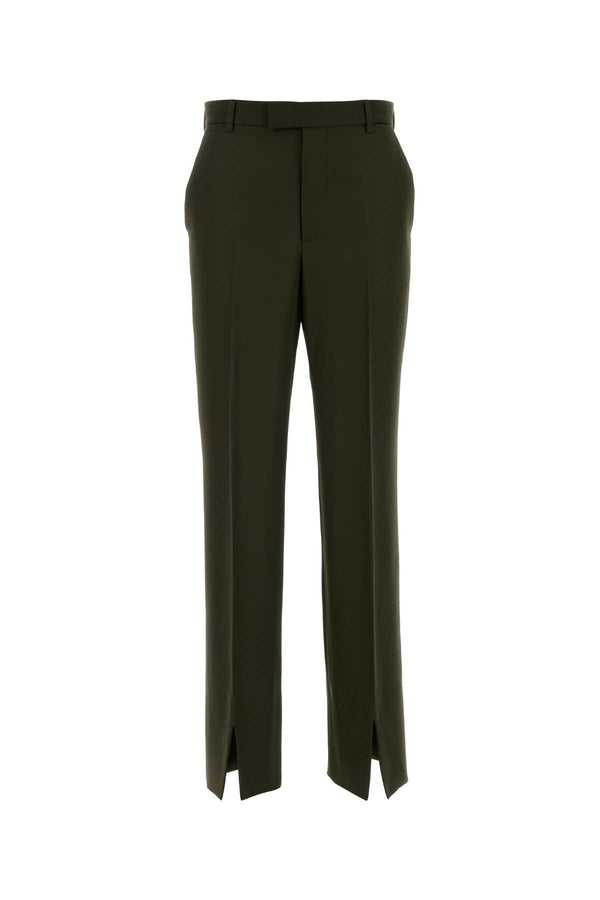 Gucci 80% Wool 20% Mohair trousers in green