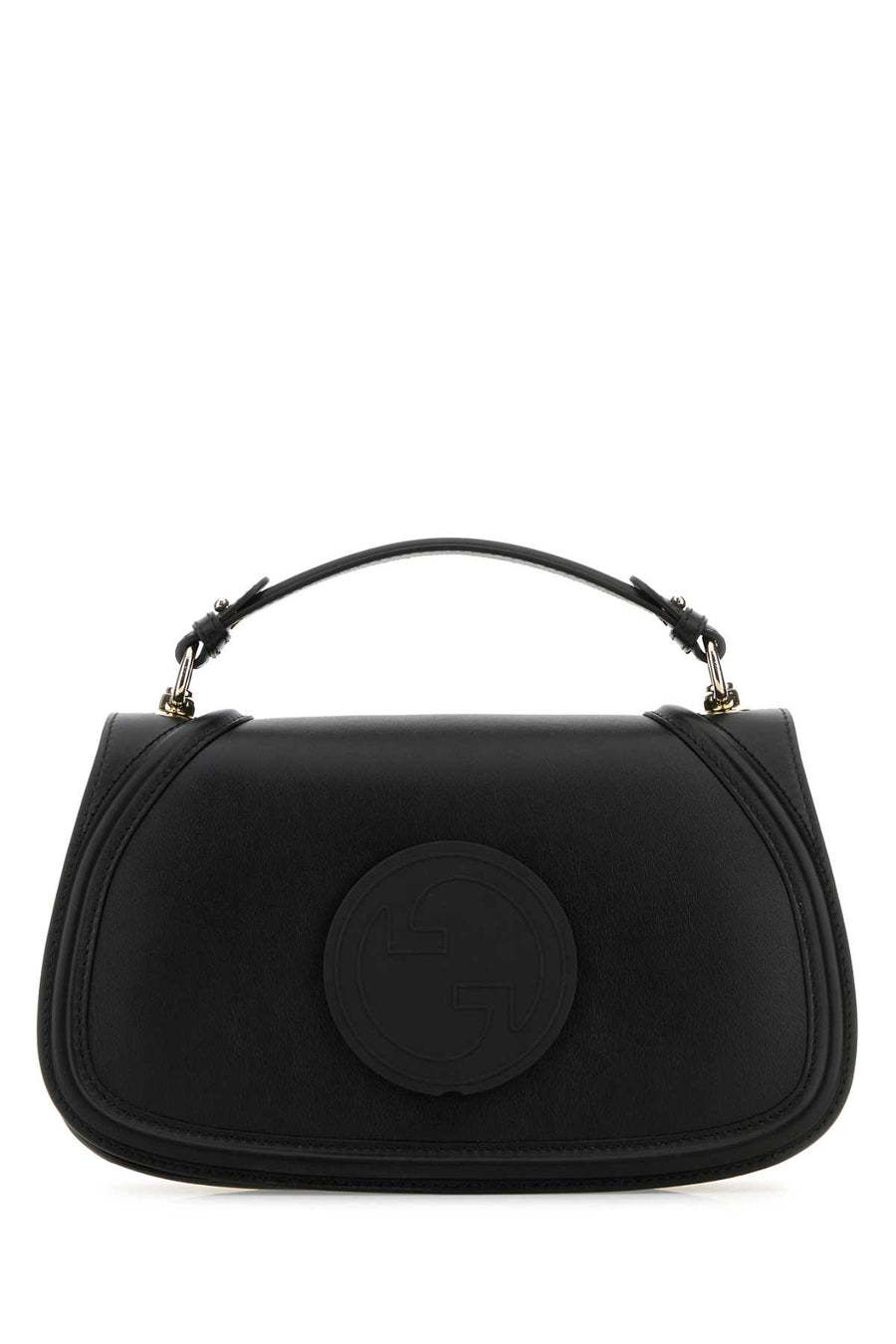 Gucci Sweetbread Exterior: 100% Leather top handle bag in black