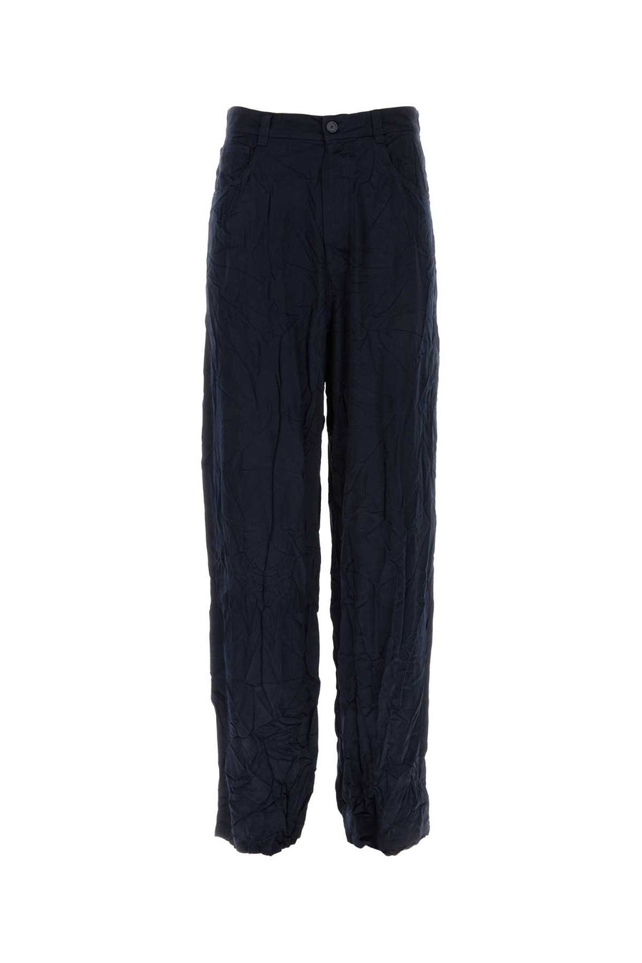 Balenciaga Polyurethane 60% trousers in navy