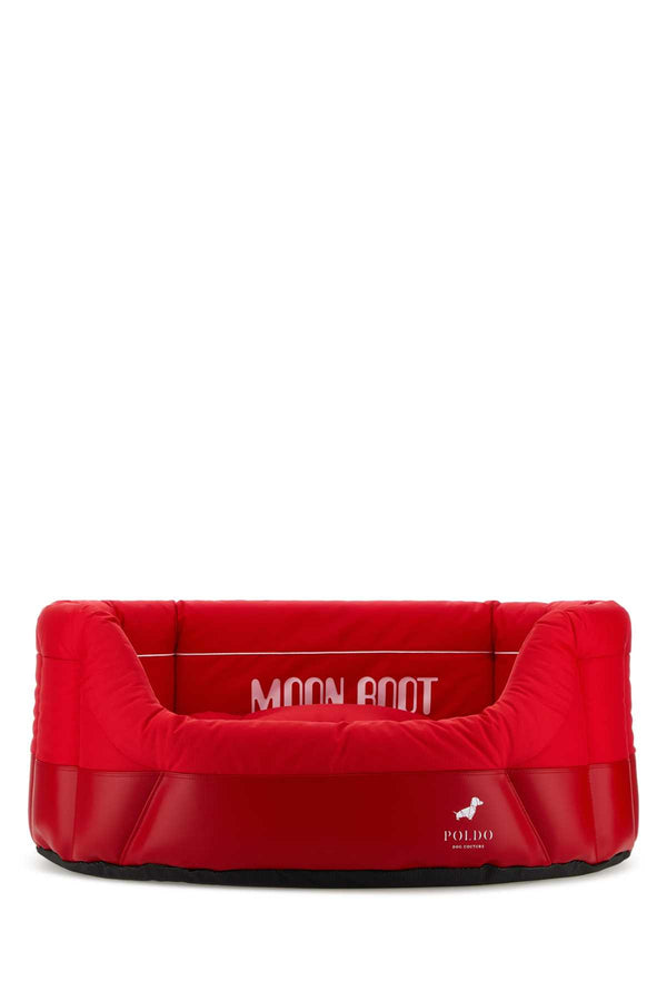 Red Fabric Poldo Dog Couture X Moonboot Doghouse Exterior: Extra-accessori