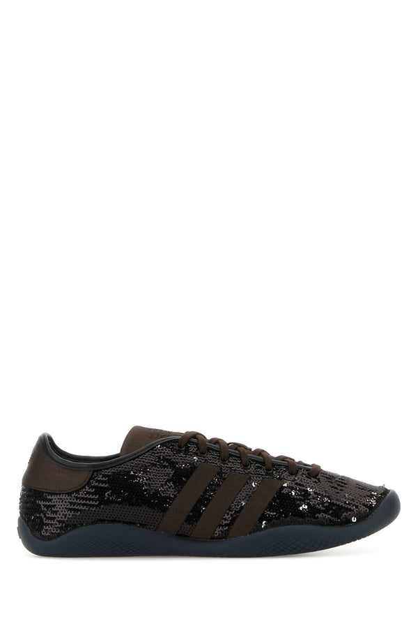 Wales Bonner X Adidas Sequin Exterior: 100% Fabric sneaker in black