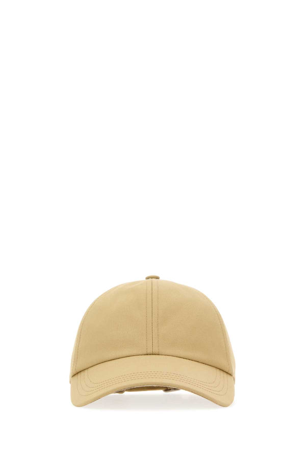 Burberry 8082655 Exterior: 66% Polyester 34% Cotton; Lining: 100% Cotton baseball cap in beige