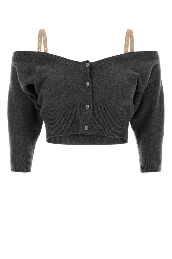 Miu Miu 100% Cashmere cardigan in gray
