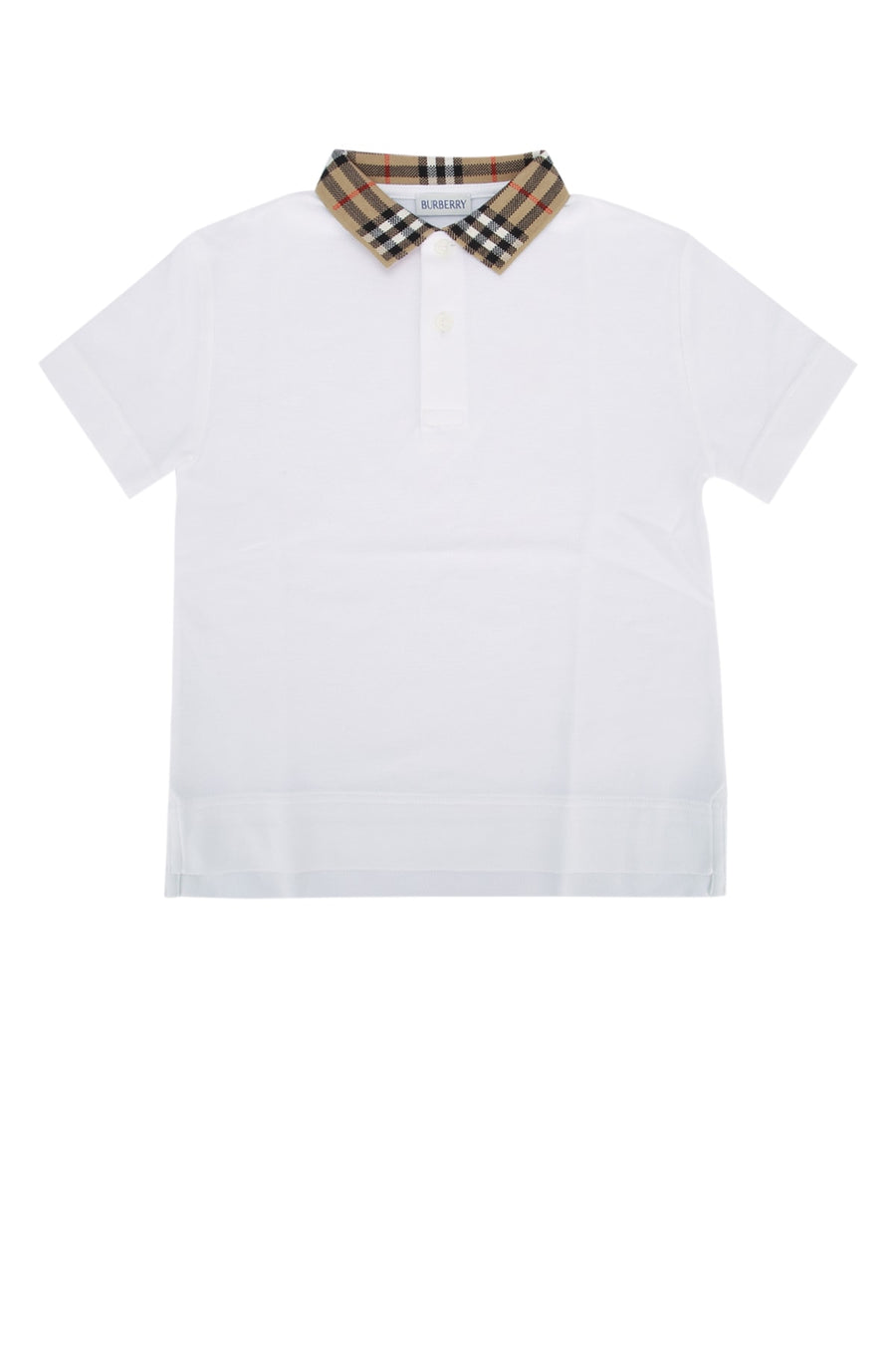 Burberry Jr Johane 100% Cotton polo in white