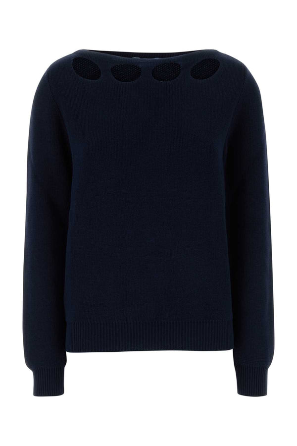 Prada Barca 100% Cotton sweater in navy
