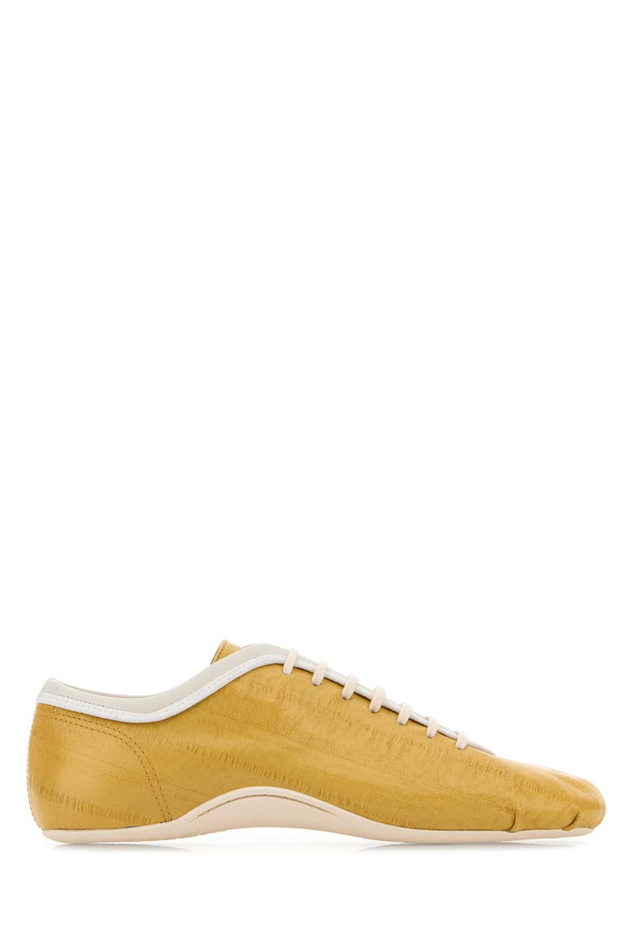 Dries Van Noten Shoes Exterior: 100% Leather; Interior: 100% Leather; Sole: Rubber sneaker in yellow