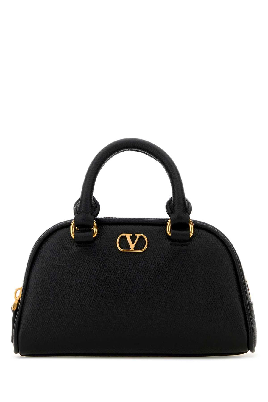 Valentino Garavani Dome Calf Leather - Bos Taurus shoulder bag in black
