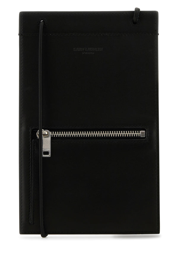 Saint Laurent Leather wallet in black