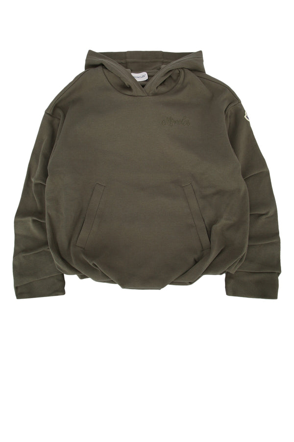 Moncler Jr Sweater 98% Cotton hoodie in green