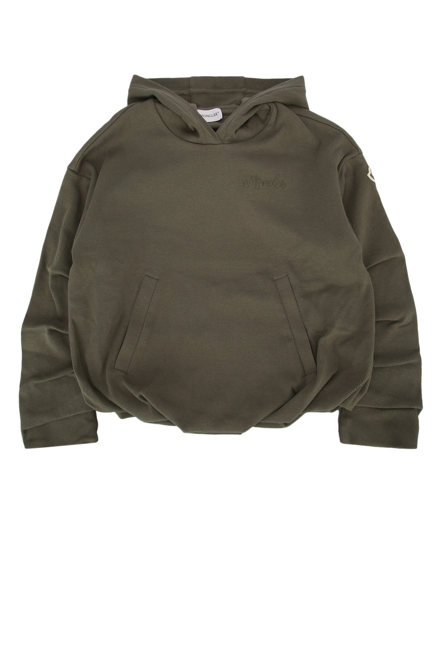 Moncler Jr Sweater 98% Cotton hoodie in green