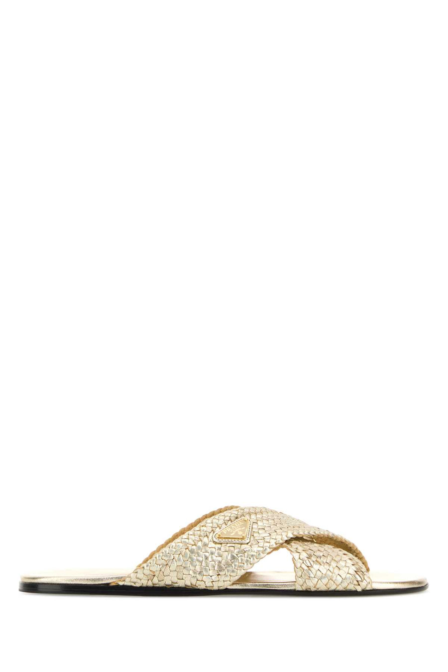 Prada Exterior: 100% Leather flat in gold