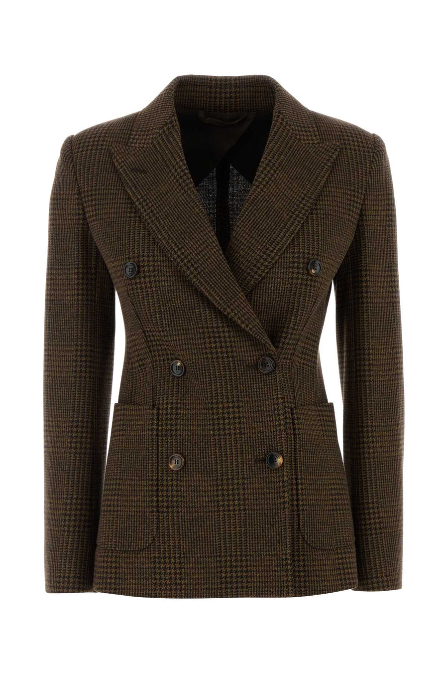 Max Mara 53% Cotton blazer in brown