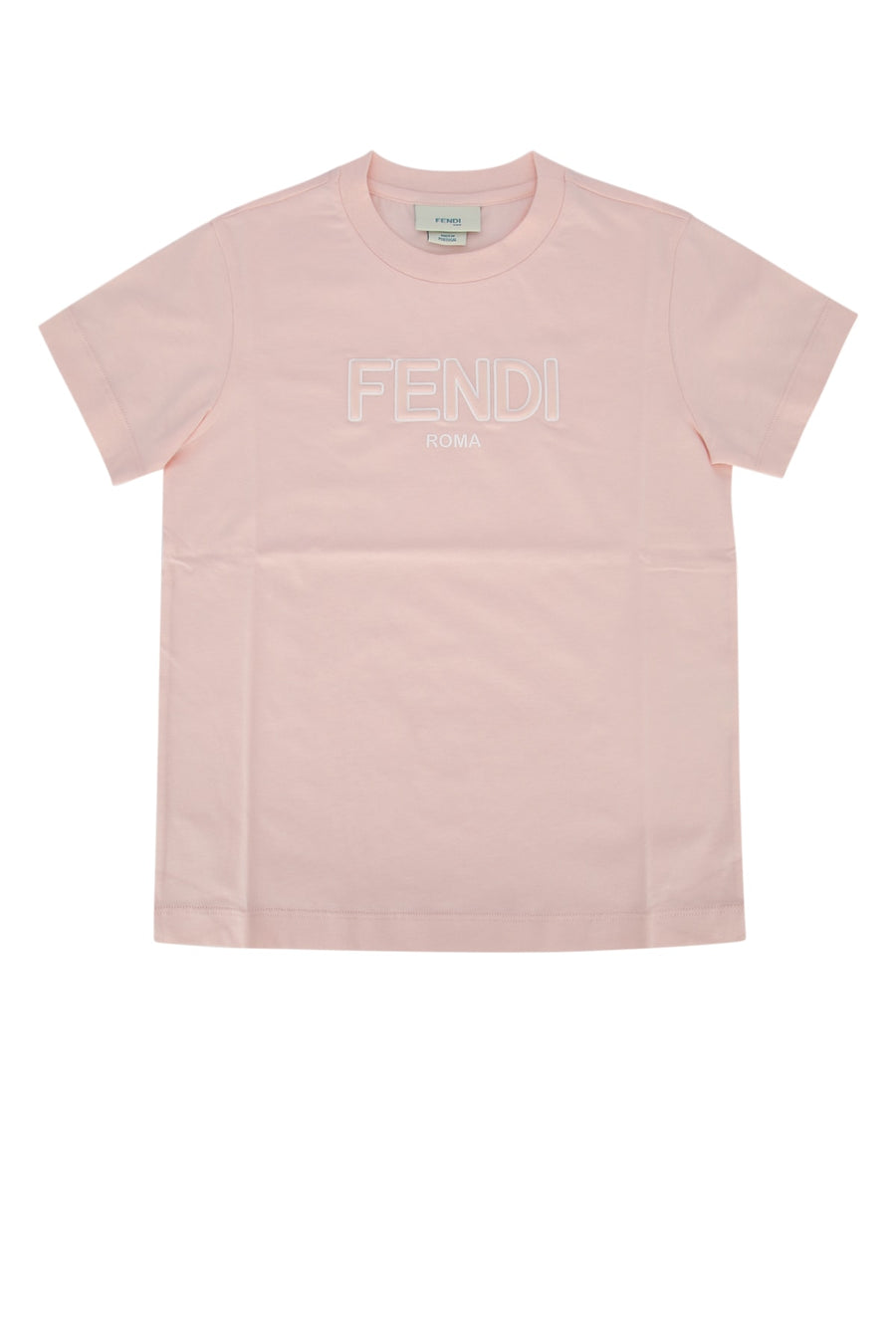 Fendi Kids Jersey 100% cotton t-shirt in pink