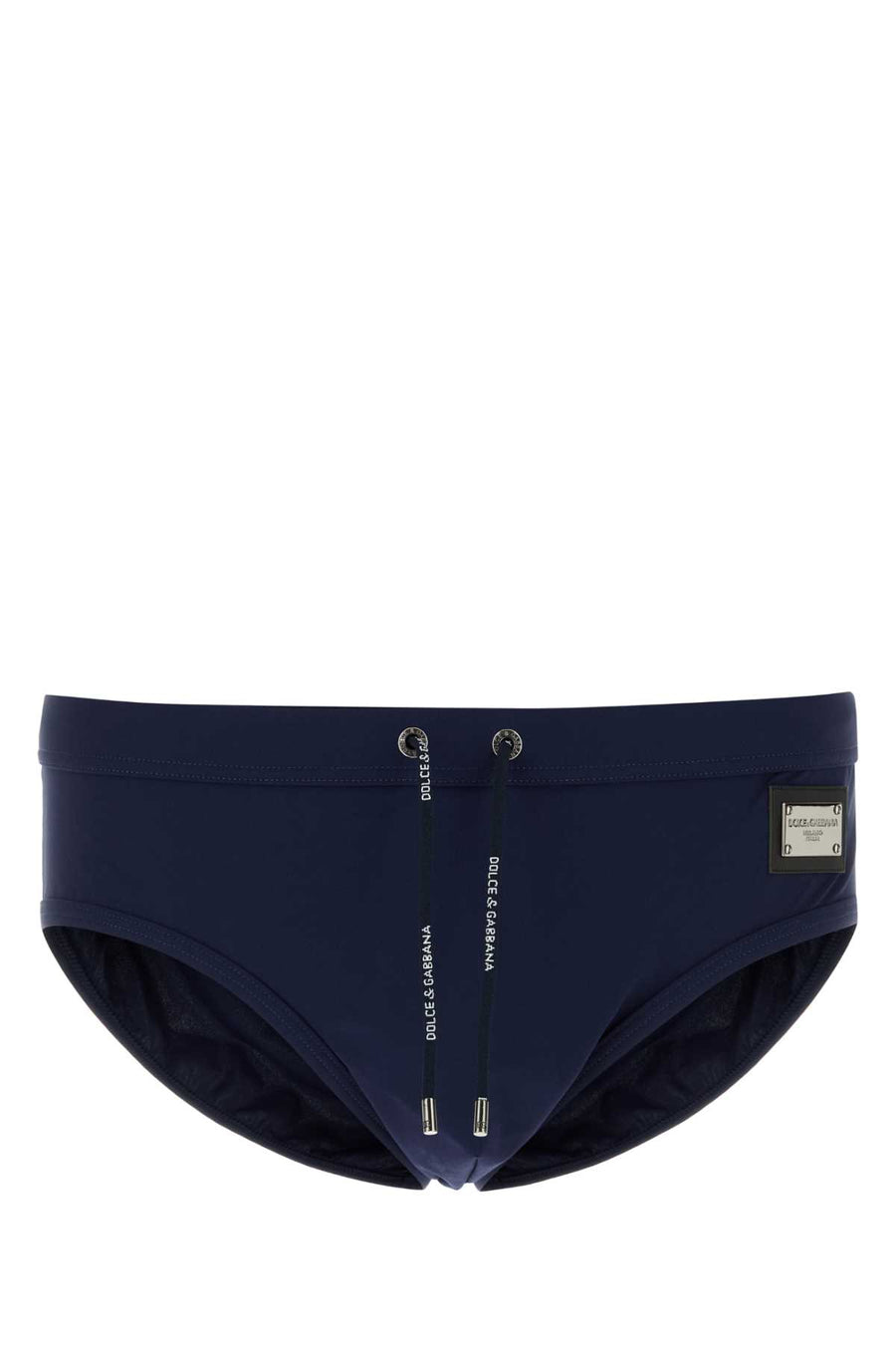 Dolce & Gabbana Stretch nylon swimming brief in navy