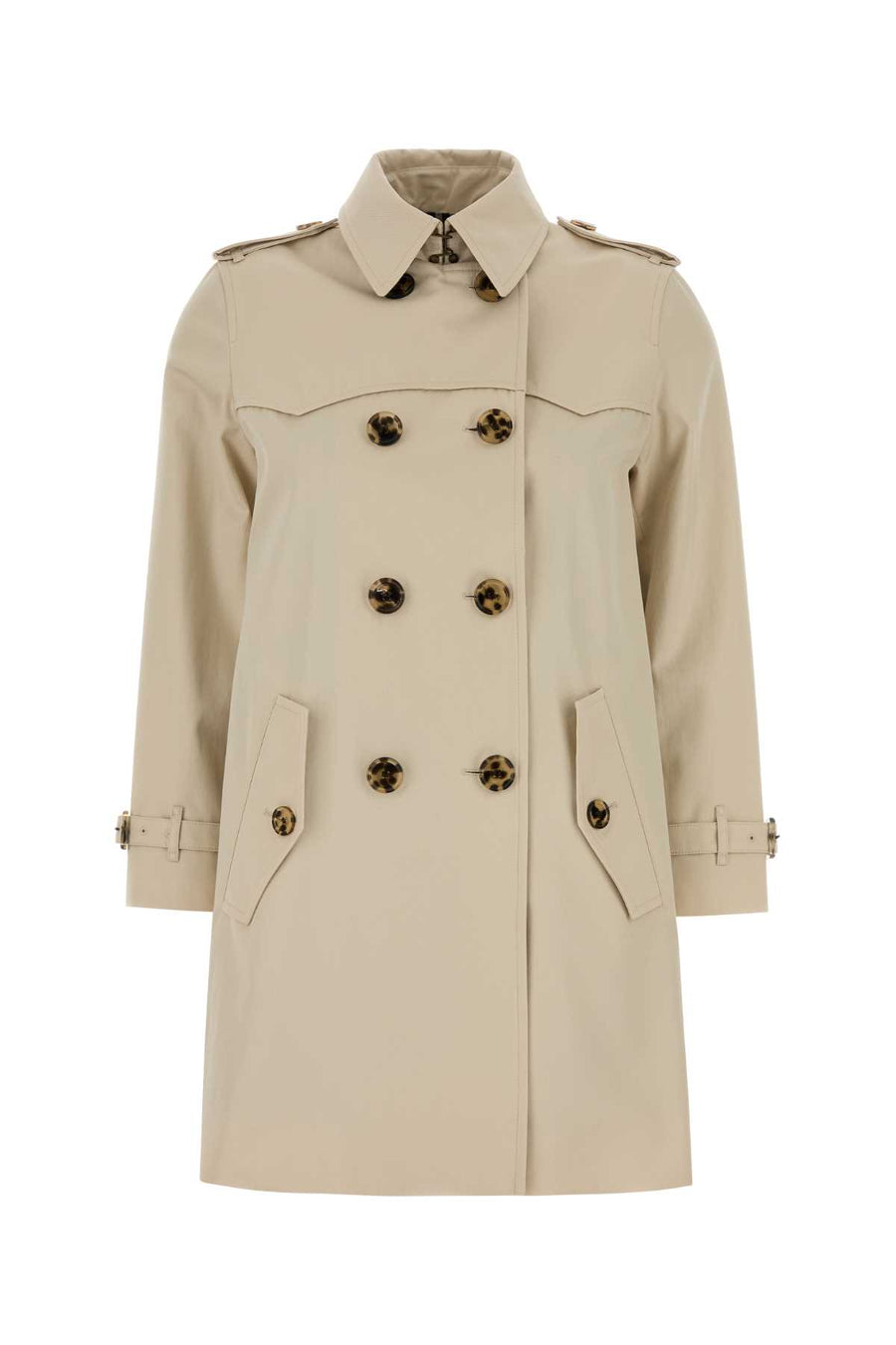 Burberry Exterior: 100% Cotton trench coat in beige