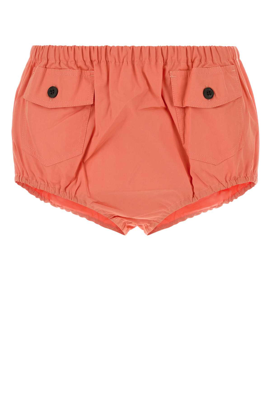 Prada 100% Cotton cargo shorts in orange