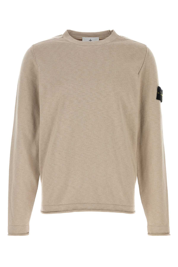 Stone Island 22% Polyamide/Nylon + 78% Cotton sweater in beige