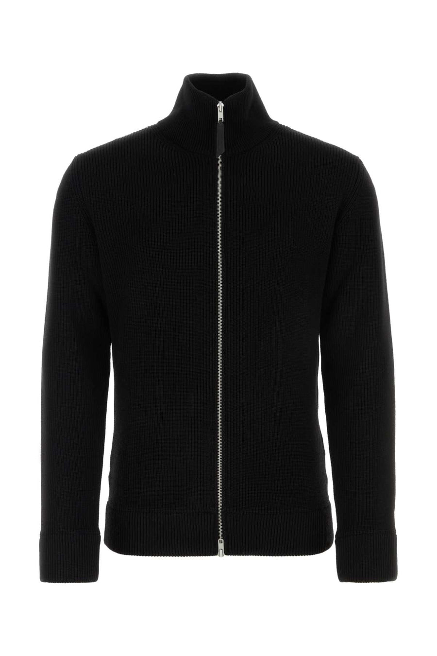 Maison Margiela 76% Cotton 24% Wool cardigan in black