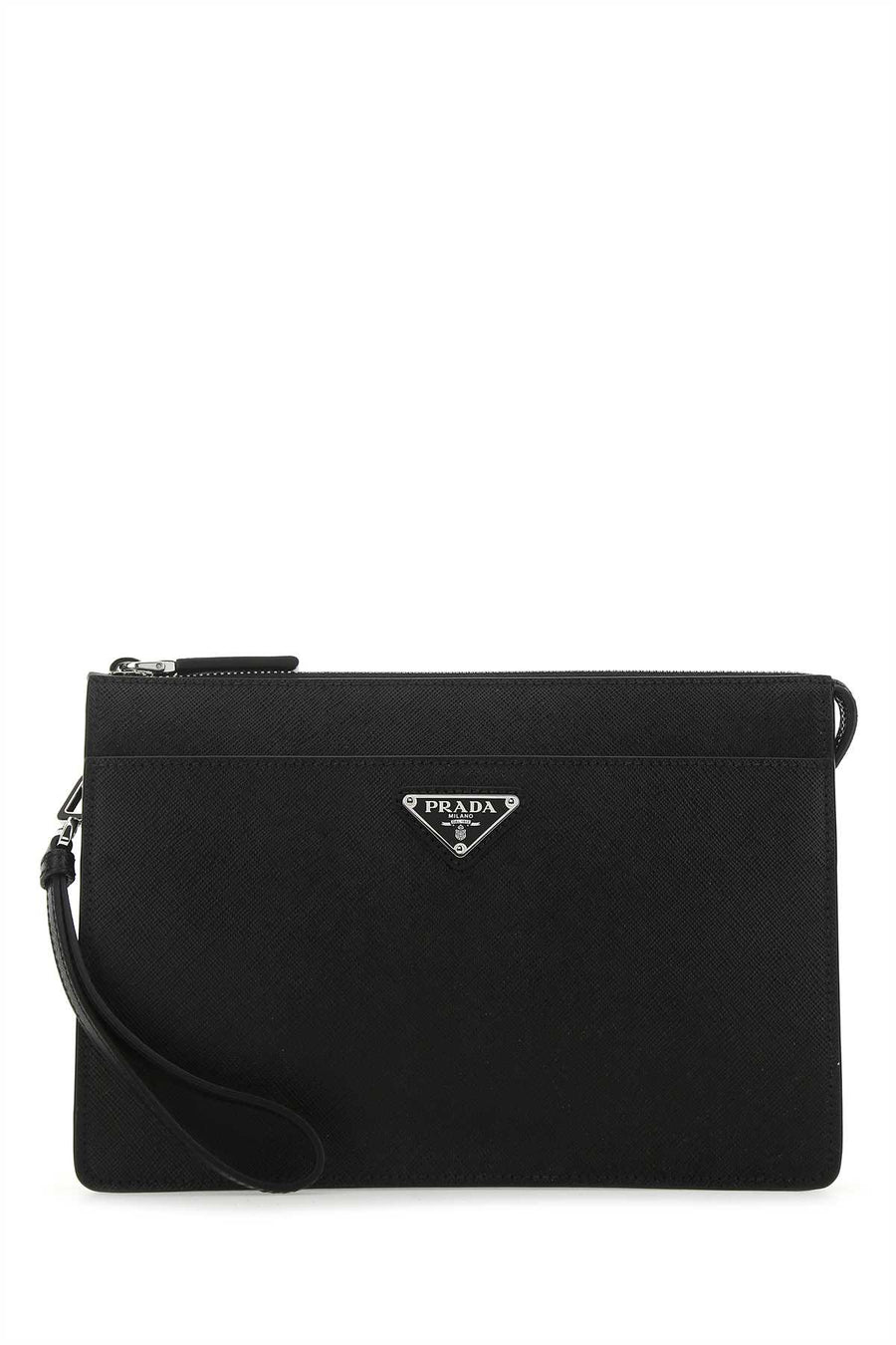 Prada 100% Vitello leather wallet in black