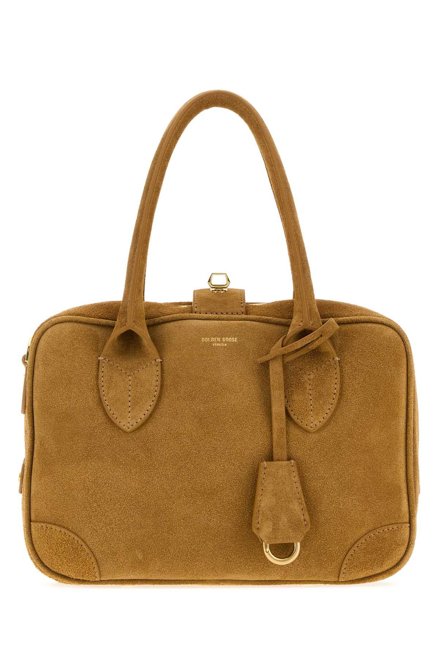 Golden Goose Deluxe Brand Exterior: 100% Suede shoulder bag in camel