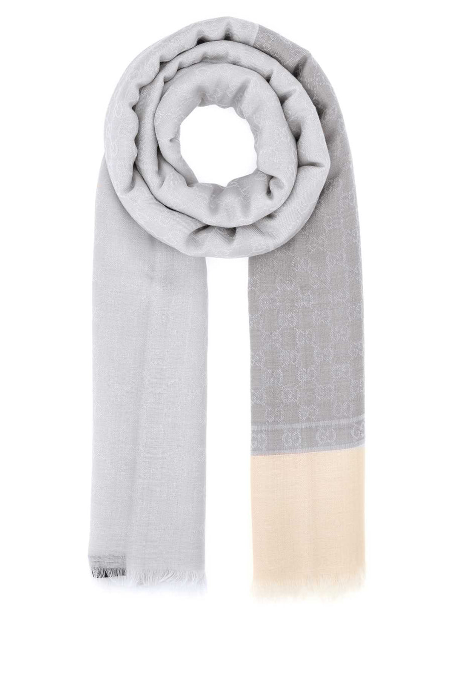 Gucci Walzer 50% Cashmere scarf in gray
