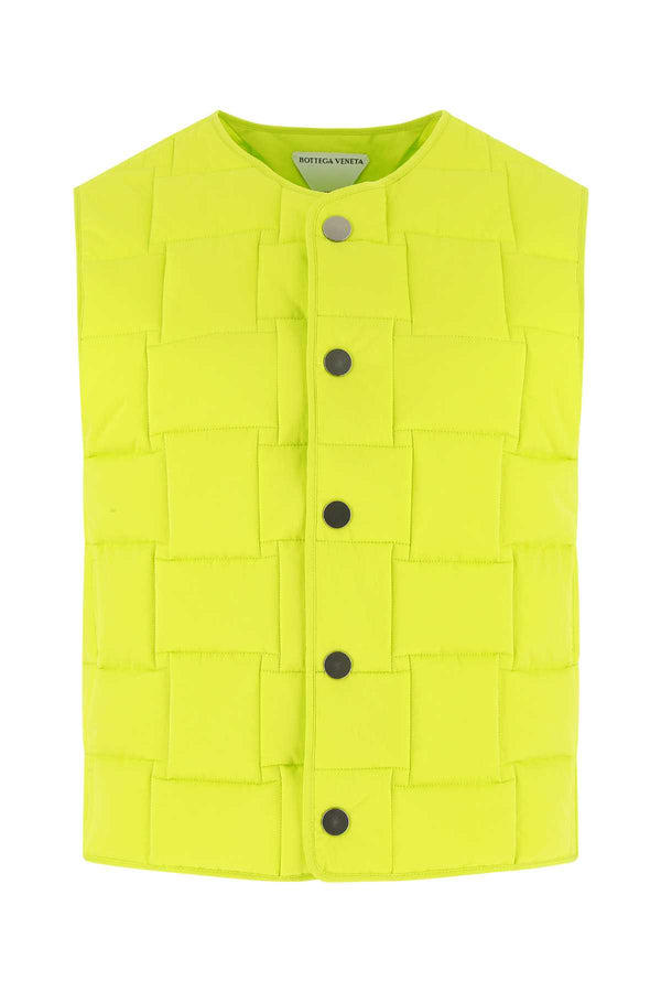 Bottega Veneta Exterior: 100% Nylon vest in yellow