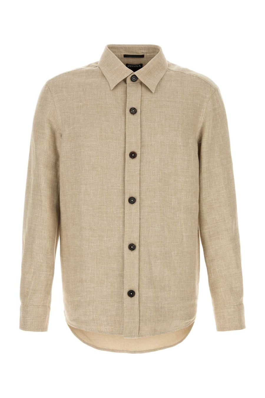 Zegna Linen 50% Cashmere shirt in beige