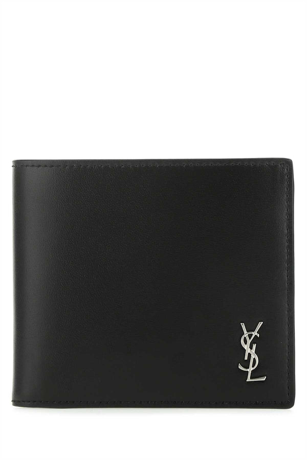 Saint Laurent Calf skin wallet in black