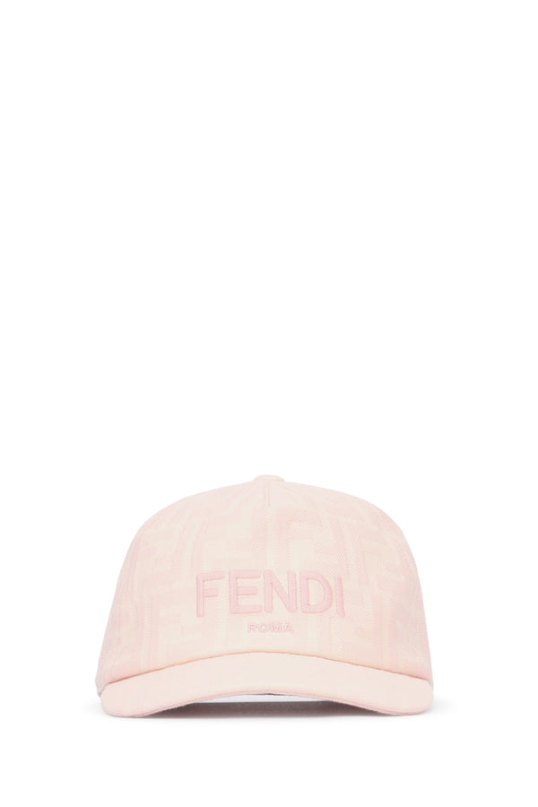 Fendi Kids Fendi 87% Cotton baseball cap in pink