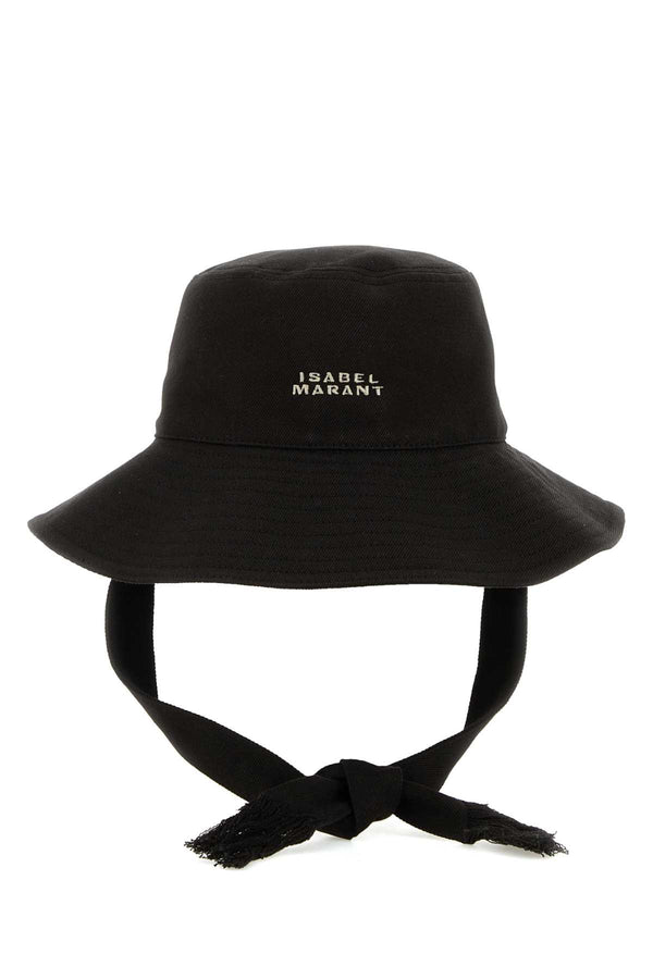 Isabel Marant SHALEY-GC Exterior: 100% Cotton bucket hat in black
