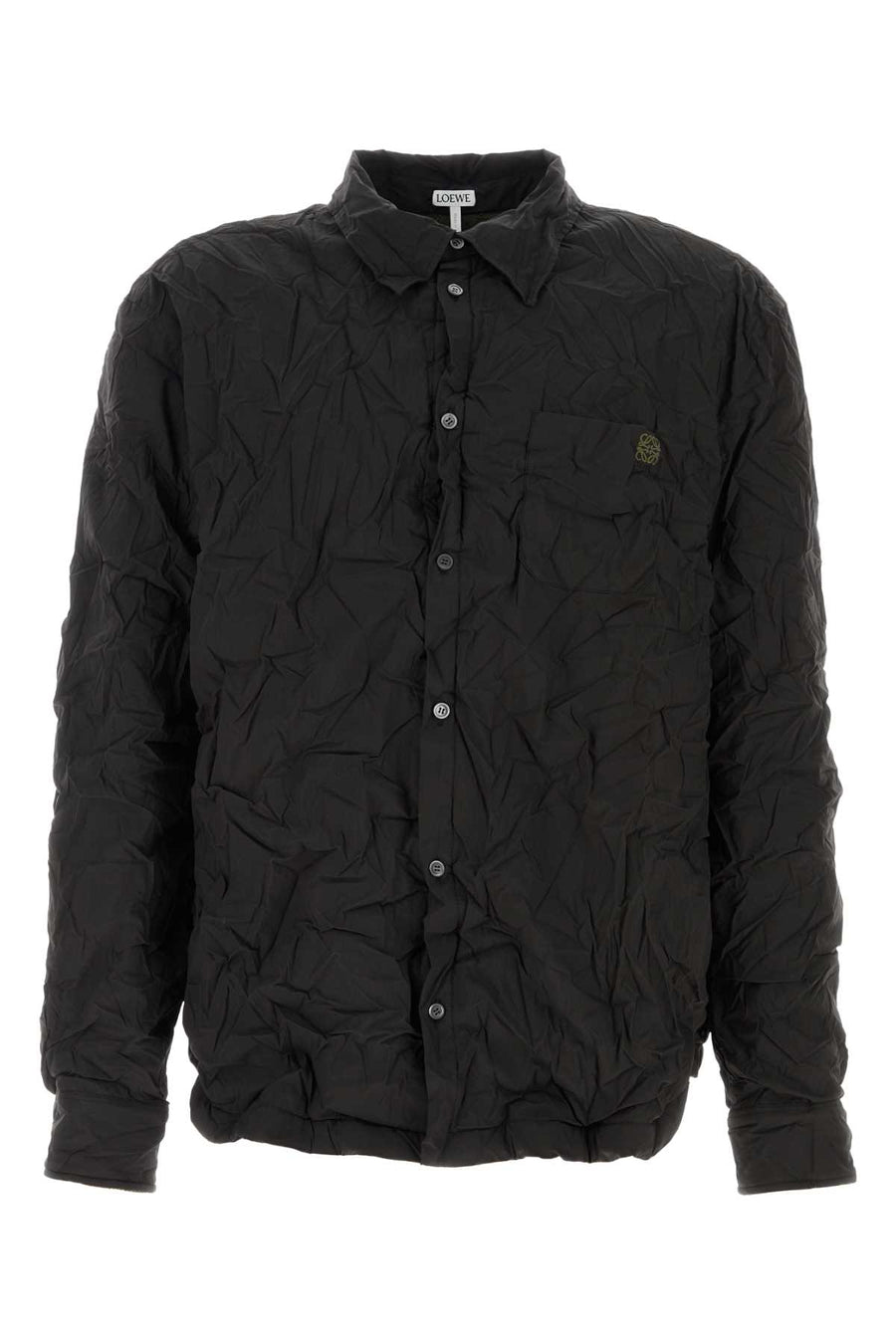 Loewe Blackgreen Exterior: 70% Cotton 30% Polyester; Lining: 100% Wool down jacket in black