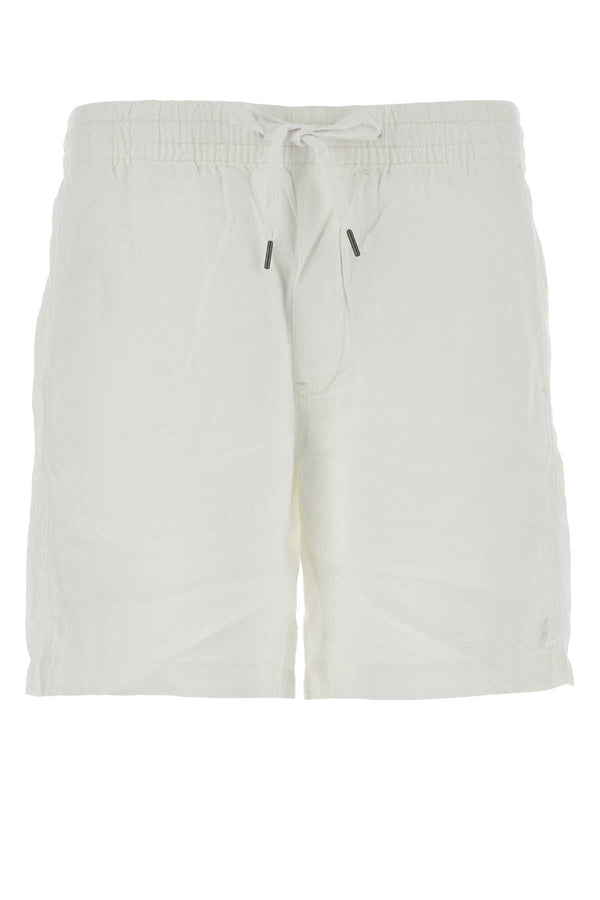 Polo Ralph Lauren 100% Linen bermuda shorts in white