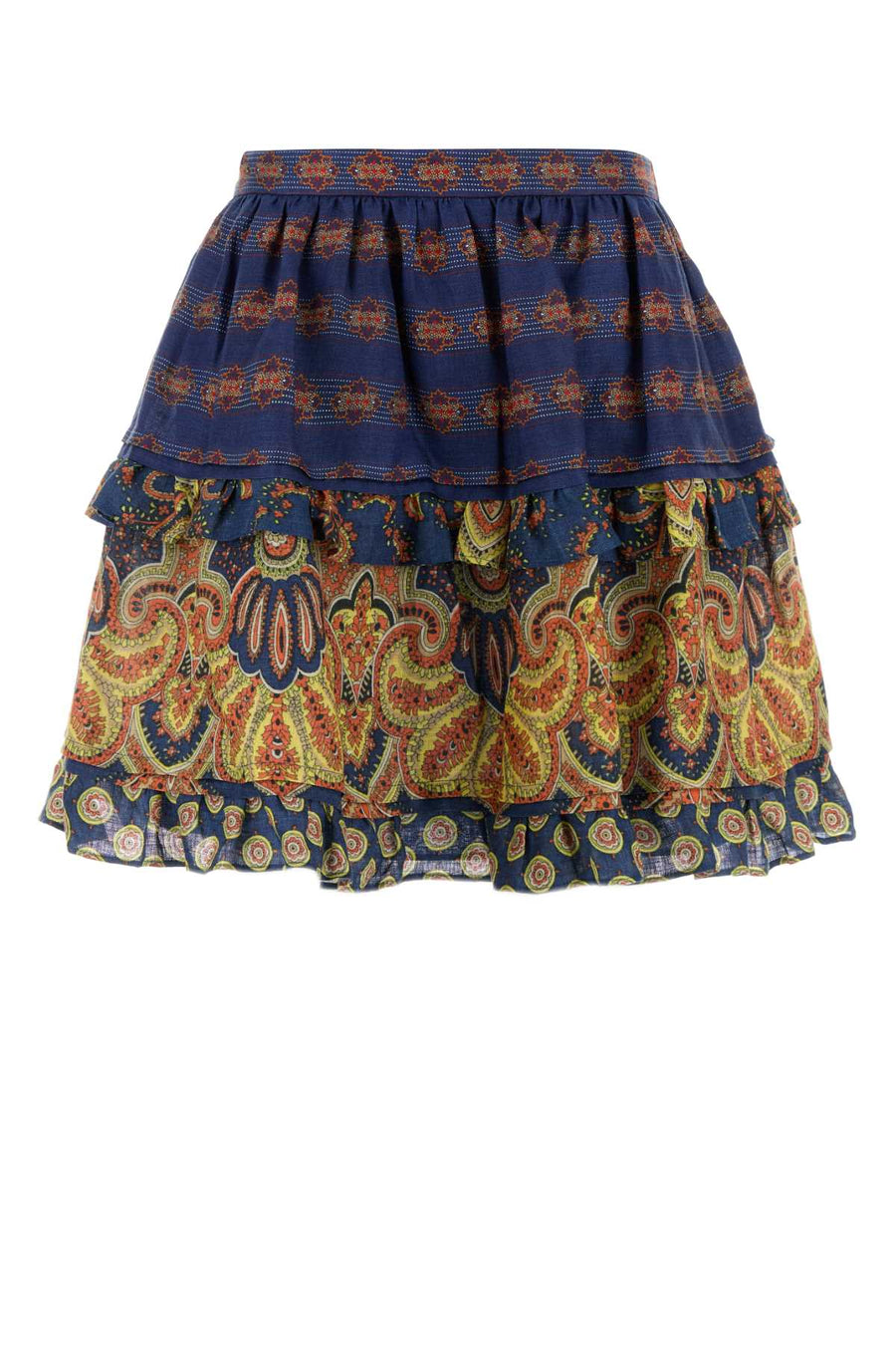 Valentino Garavani Exterior: 100% Linen; Lining: 100% Cotton skirt in navy