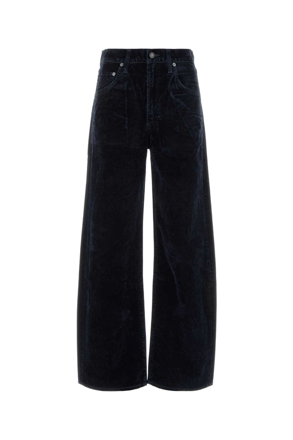 Agolde Curve 84% COTTON 16% VISCOSE jeans in navy