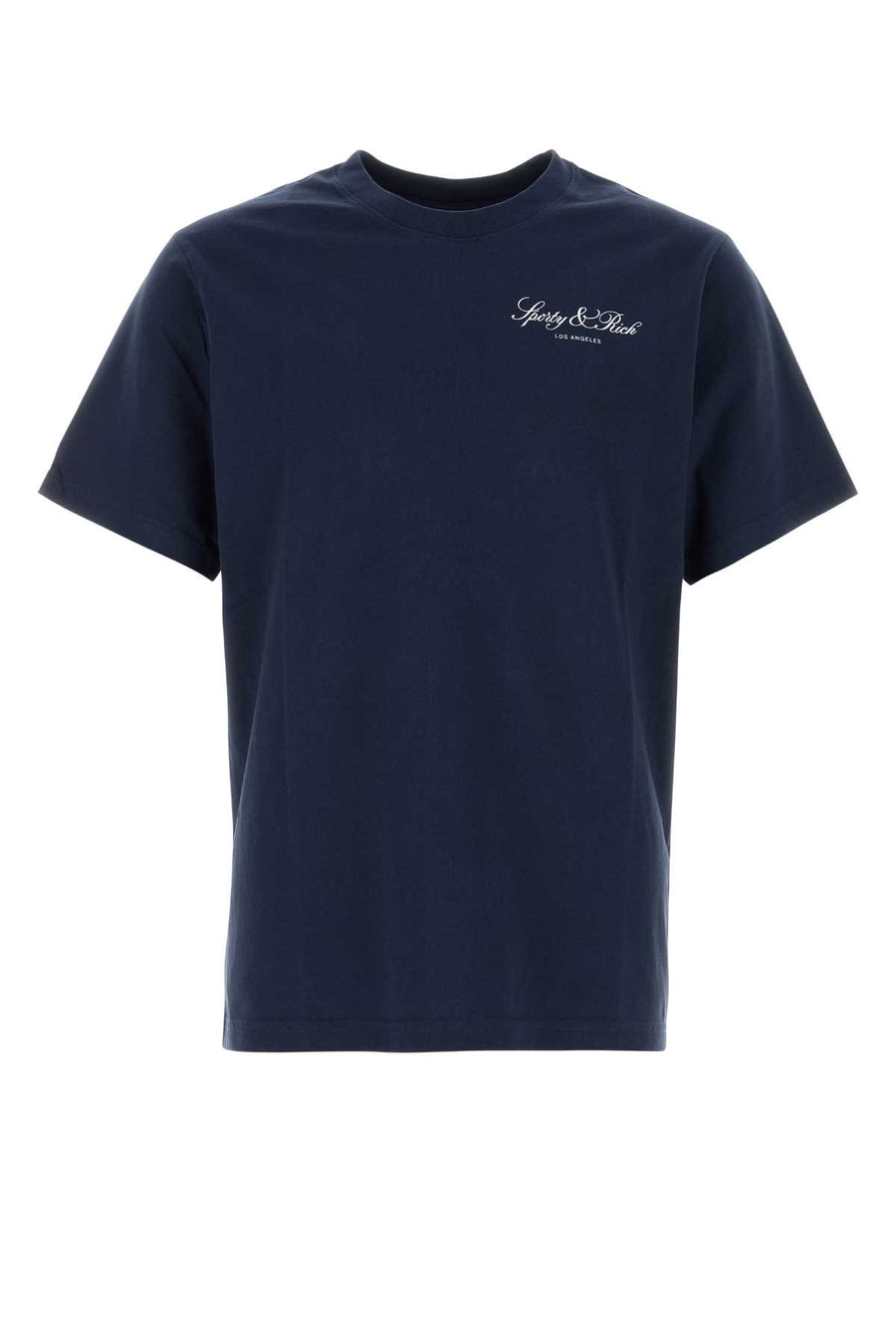 Sporty & Rich Tshirt Exterior: 100% Cotton t-shirt in navy