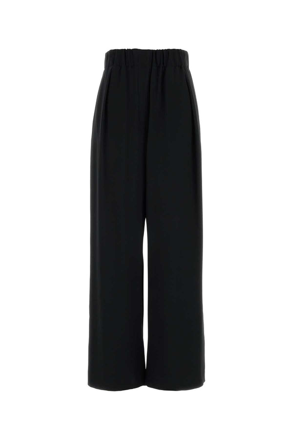 Jil Sander 74% Acetate trouser in black