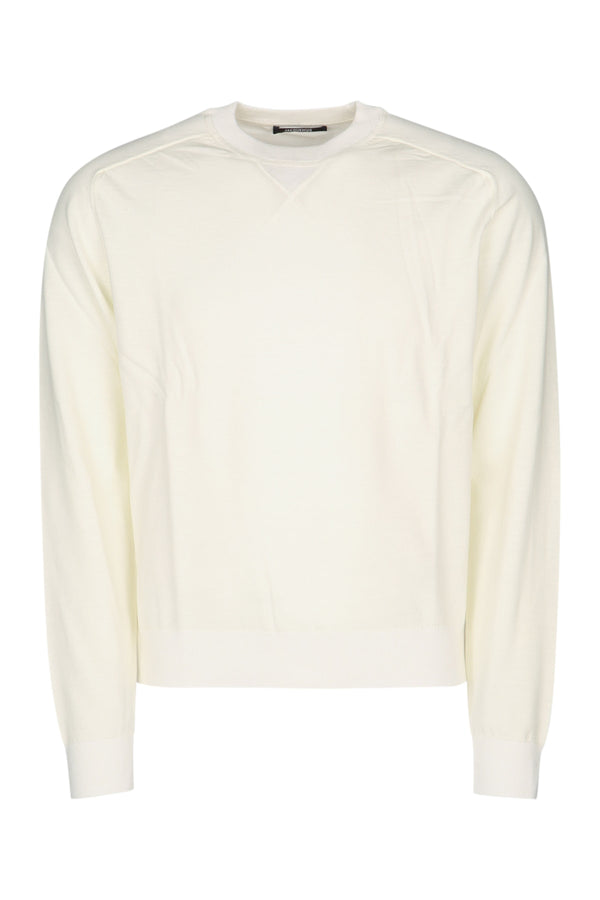 Jacquemus Sweater 100% Merino Wool sweater in white