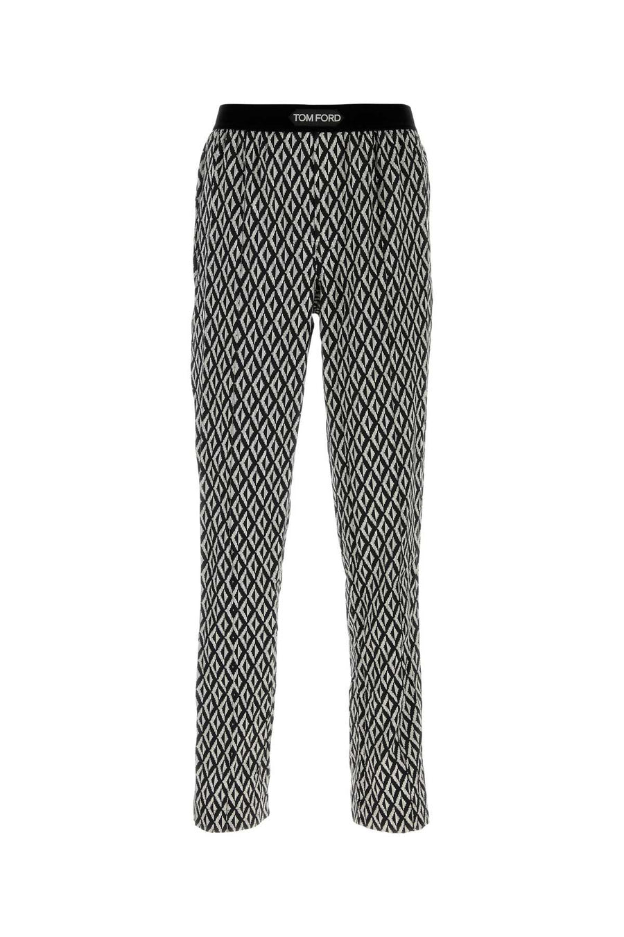 Tom Ford Trousers 93% Silk trousers in black