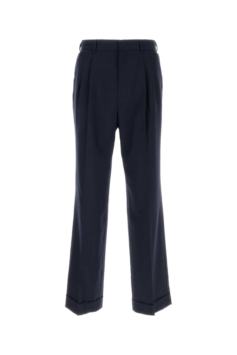 Casablanca Pleat 100% Virgin wool trousers in navy