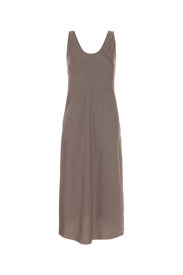 Calvin Klein Satin 100% Polyester dress in taupe
