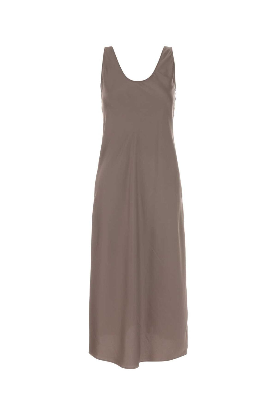 Calvin Klein Satin 100% Polyester dress in taupe